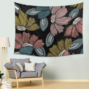 NWOT Colorful Flower Tapestry, Vintage Floral Wall Tapestries 78.8 X 59.1 Inch.
